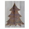 Northlight 11.75" Lighted Brown Tree "Have Yourself A Merry Little Christmas" Wall Plaque