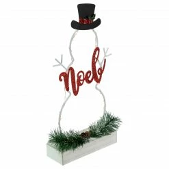 Northlight 12.75" LED Lighted Snowman Silhouette Christmas Noel Sign -Northlight Shop northlight nj92458 2 62131.1661885819