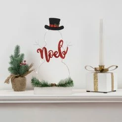 Northlight 4.5" White Metal Gift Box Christmas Taper Candle Holder -Northlight Shop northlight nj92458 style 97059.1647998795