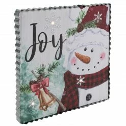 Northlight 12" LED Lighted 'Joy' Snowman Christmas Canvas Wall Art 6 Northlight 12" LED Lighted 'Joy' Snowman Christmas Canvas Wall Art -Northlight Shop northlight nj92461 2 33553.1661885794
