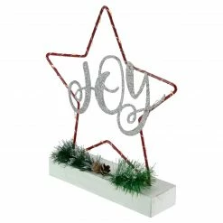Northlight 11" LED Lighted Star Silhouette Christmas Joy Sign -Northlight Shop northlight nj92463 3 35440.1661887120