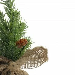 Northlight 8.5" Glittered Pine Mini Burlap Base Artificial Christmas Tree- Unlit 4 Northlight 8.5" Glittered Pine Mini Burlap Base Artificial Christmas Tree- Unlit -Northlight Shop northlight nl00945 1 24757.1588414516