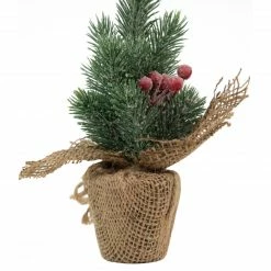 Northlight 8.5" Mini Frosted Pine Christmas Tree With Berries Burlap Pot -Northlight Shop northlight nl00948 b 4updated 48349.1648171809