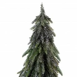Northlight 20" Downswpt Glittered Pine Tree In Burlap Base - Unlit -Northlight Shop northlight nl00990 2 72293.1664293521