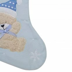 Northlight 19" Blue And White Baby's 1st Christmas Embroidered Teddy Bear Christmas Stocking 7 Northlight 19" Blue And White Baby's 1st Christmas Embroidered Teddy Bear Christmas Stocking -Northlight Shop northlight nl01825 3 updated 63867.1608350166