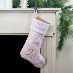 Northlight 19" Pink And White Baby's 1st Christmas Embroidered Teddy Bear Christmas Stocking 5 Northlight 19" Pink And White Baby's 1st Christmas Embroidered Teddy Bear Christmas Stocking -Northlight Shop northlight nl01826 5 updated 81773.1608349771