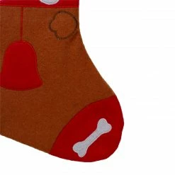 Northlight 17" Red And Brown "DOG" Embroidered Christmas Stocking With Cuff -Northlight Shop northlight nl01827 3 updated 46713.1608349967