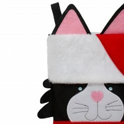 Northlight 19.5" Black And Red Embroidered Kitty Cat Christmas Stocking -Northlight Shop northlight nl01828 2 updated 35771.1608349771