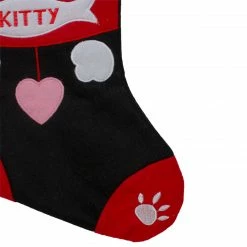 Northlight 19.5" Black And Red Embroidered Kitty Cat Christmas Stocking -Northlight Shop northlight nl01828 3 updated 78977.1603246106