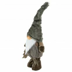 Northlight 33" Brown And White Woodland Gnome With Striped Pants Christmas Figurine -Northlight Shop northlight nl02759 4 updated2022 55504.1662575222