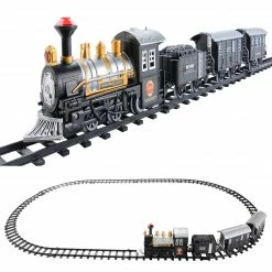 Northlight 14pc Black Battery Operated Lighted And Animated Classic Train Set -Northlight Shop northlight nm1409 2 88698.1665610744