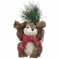 Northlight 7" Standing Squirrel With Pine Sprig And Red Scarf Tabletop Christmas Figurine -Northlight Shop northlight ns88225 1 sample 68440.1602813022