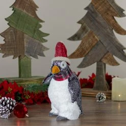 Northlight 13" Plush Penguin With Pine Branch Christmas Figure -Northlight Shop northlight ns88227 5 94443.1603245200