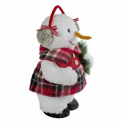 Northlight 12" Plush Girl Snowman With Ear Muffs Christmas Figure -Northlight Shop northlight ns88230 1 82118.1602121590