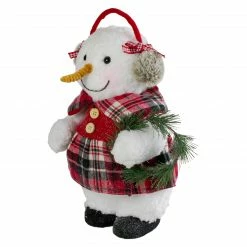 Northlight 12" Plush Girl Snowman With Ear Muffs Christmas Figure -Northlight Shop northlight ns88230 3 16560.1602121590