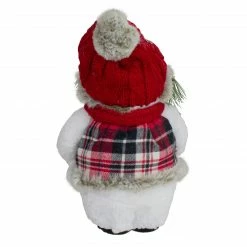 Northlight 10" Plush Snowman Wearing Plaid Vest And Hat Christmas Figure -Northlight Shop northlight ns88233 2 67716.1606531180