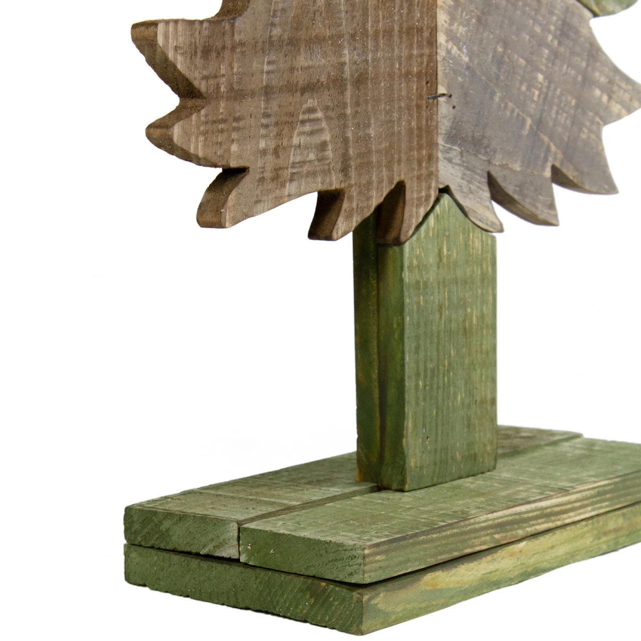 Northlight 20.5" Green And Brown Textured Wood Tabletop Christmas Tree 4 Northlight 20.5" Green And Brown Textured Wood Tabletop Christmas Tree - Image 4