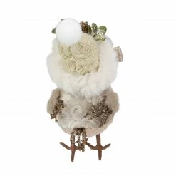 Northlight 8" Beige And White Plush Bird In Santa Hat Christmas Figure -Northlight Shop northlight ns88333 3 sample 17516.1665346763