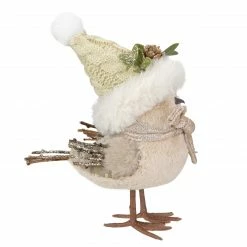 Northlight 8" Beige And White Plush Bird In Santa Hat Christmas Figure -Northlight Shop northlight ns88333 4 sample 27800.1665346763