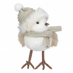 Northlight 5.25" White And Gold Bird In Winter Hat Christmas Figure -Northlight Shop northlight ns88335 2 sample 89118.1600996805