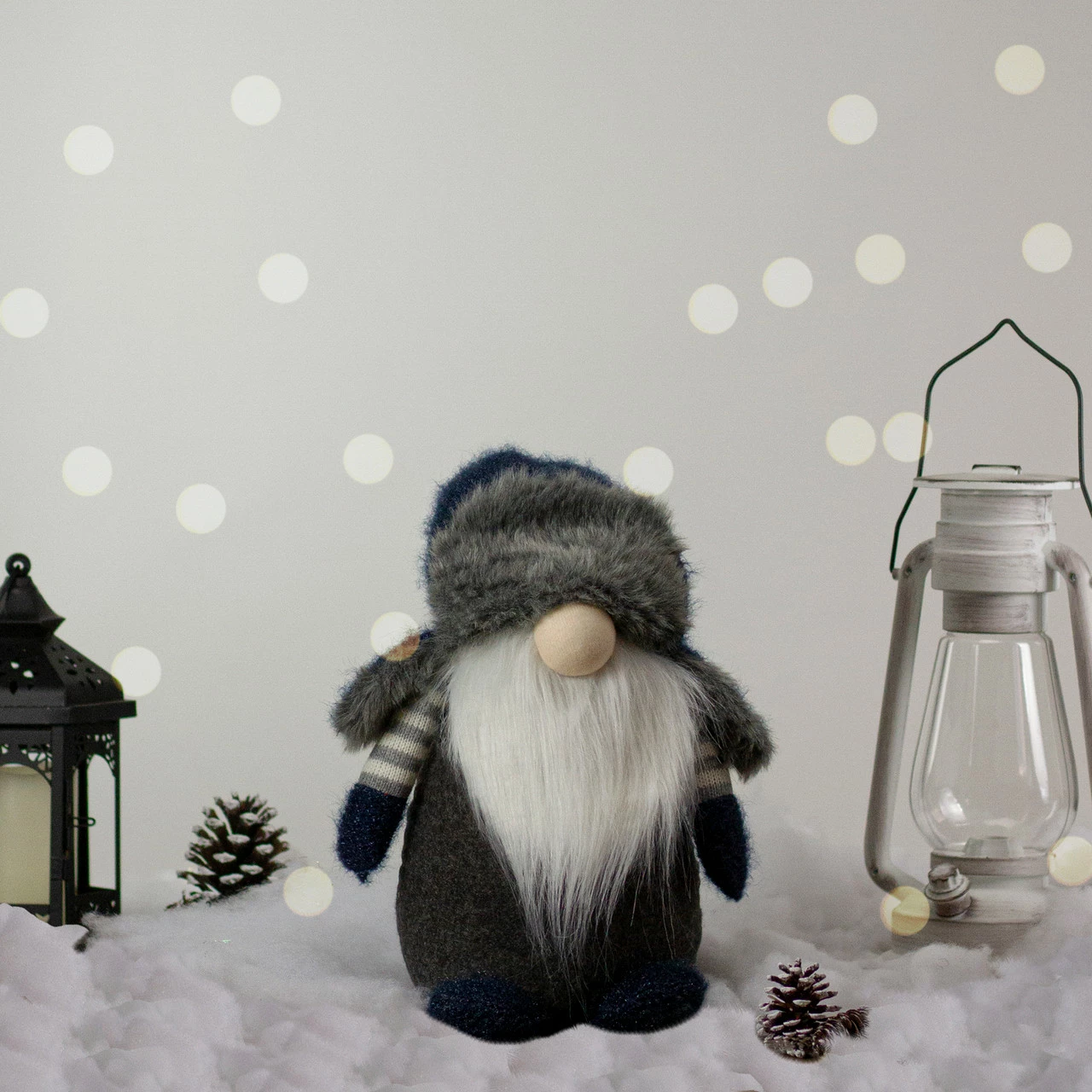 Northlight 12.5" LED Lighted Blue And Gray Gnome Christmas Figure 2 Northlight 12.5" LED Lighted Blue And Gray Gnome Christmas Figure - Image 2