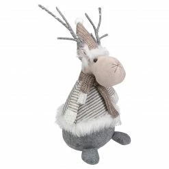 Northlight 18" LED Lighted Brown And Gray Knit Reindeer Christmas Figure -Northlight Shop northlight oa89833 2 31965.1665087802
