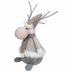 Northlight 18" LED Lighted Brown And Gray Knit Reindeer Christmas Figure -Northlight Shop northlight oa89833 3 78031.1665087802