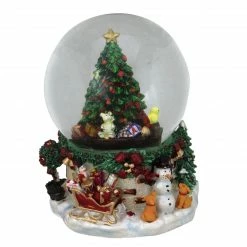Northlight 7" Presents Under The Tree Musical Christmas Snow Globe