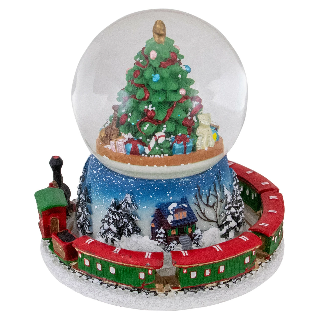 Northlight 6.25" Rotating Train And Christmas Tree Musical Animated Snow Globe 3 Northlight 6.25" Rotating Train And Christmas Tree Musical Animated Snow Globe - Image 3