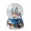 Northlight 5.75" Winter Forest Sleigh Ride Musical Christmas Snow Globe