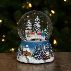 Northlight 5.75" Winter Forest Sleigh Ride Musical Christmas Snow Globe -Northlight Shop northlight pm27043 styled 46544.1665610746