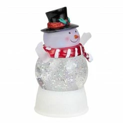 Northlight 5.75" LED Lighted Snowman With Holly And Berries Top Hat Christmas Snow Globe -Northlight Shop northlight pm27045 1 74155.1653411045