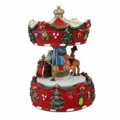 Northlight 6.5" Merry Go Santa Animated Christmas Carousel Music Box -Northlight Shop northlight pm85840 1 correct 18370.1659647935
