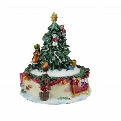 Northlight 5.5" Musical Santa Claus And Christmas Tree Winter Scene Rotating Tabletop Decoration -Northlight Shop northlight pm85843 2 17374.1588415733