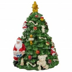 Northlight 5.5" Santa Christmas Tree Rotating Music Box -Northlight Shop northlight pm85847 1 85770.1665611035