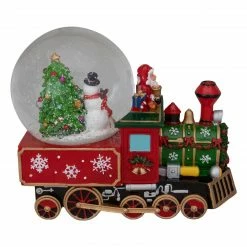 Northlight 8.5" Green And Red Christmas Train Snow Globe 6 Northlight 8.5" Green And Red Christmas Train Snow Globe -Northlight Shop northlight pm90234 2 83062.1665610426