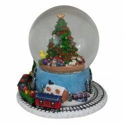Northlight 7" Christmas Tree Village Train Musical Snow Globe 6 Northlight 7" Christmas Tree Village Train Musical Snow Globe -Northlight Shop northlight pm90238 2 56004.1603332077