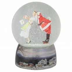 Northlight 6.5" Norman Rockwell 'Christmas Surprise' Snow Globe