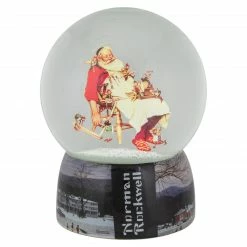 Northlight 6.5" Norman Rockwell 'Santa And His Helpers' Christmas Snow Globe -Northlight Shop northlight pm94059 1 14788.1665610753