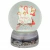 Northlight 6.5" Norman Rockwell 'Santa Looking At Two Sleeping Children' Christmas Snow Globe