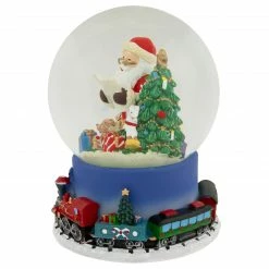 Northlight 6.5" Christmas Train Around Santa Delivering Gifts Musical Water Globe -Northlight Shop northlight pm94073 3 63238.1665519605