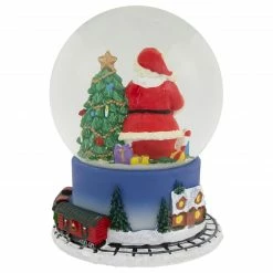 Northlight 6.5" Christmas Train Around Santa Delivering Gifts Musical Water Globe -Northlight Shop northlight pm94073 4 86072.1665519605