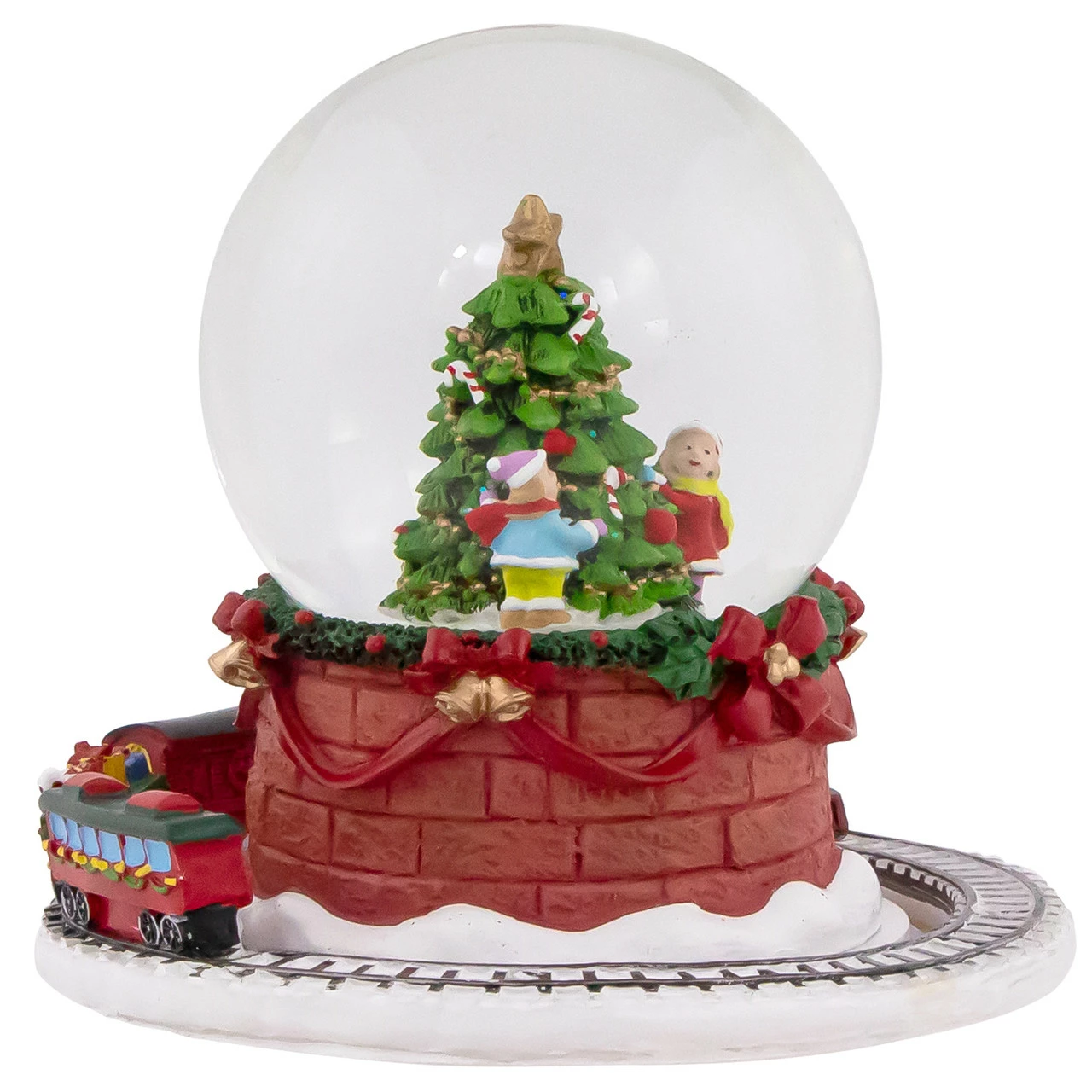 Northlight 6.5" Christmas Tree With Revolving Train Musical Snow Globe 2 Northlight 6.5" Christmas Tree With Revolving Train Musical Snow Globe - Image 2