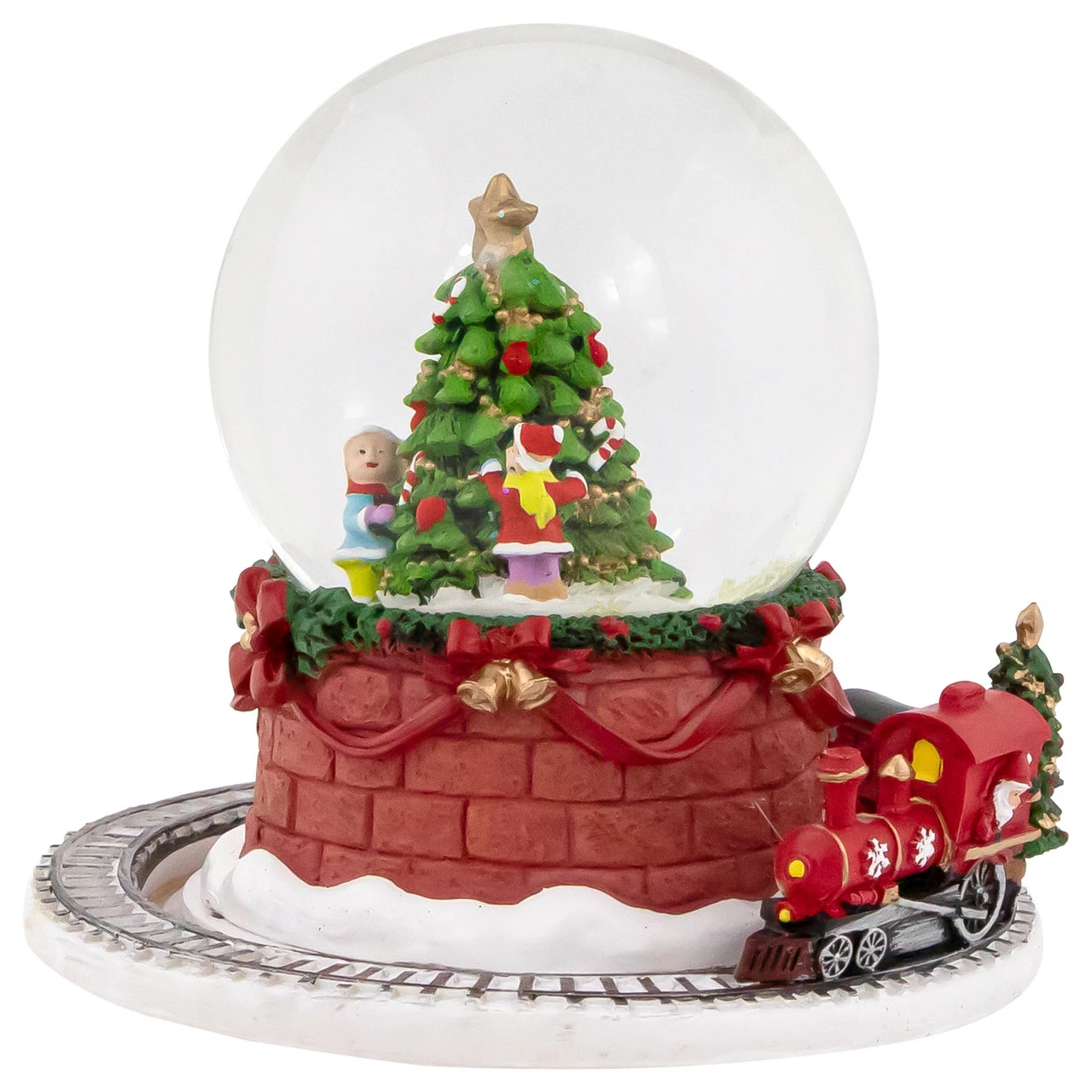 Northlight 6.5" Christmas Tree With Revolving Train Musical Snow Globe 3 Northlight 6.5" Christmas Tree With Revolving Train Musical Snow Globe - Image 3