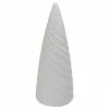 Northlight 10" White Ceramic Cone Tree Christmas Decoration