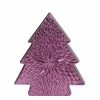 Northlight 6.25" Purple Ceramic Textured Tree With Star Table Top Christmas Decoration