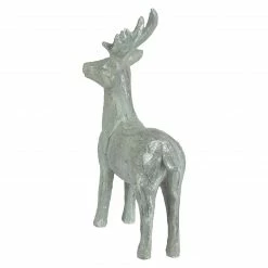 Northlight 10.5" Gray And Silver Faux Wood Grain Standing Deer Christmas Figure -Northlight Shop northlight q526335 4updated 77050.1643415291