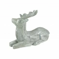 Northlight 7.5" Gray And Silver Faux Wood Grain Sitting Deer Christmas Figure -Northlight Shop northlight q526336 3updated 69339.1643415292