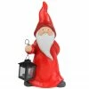 Northlight 12" Whimsical Santa Claus Gnome With Lantern Christmas Figure
