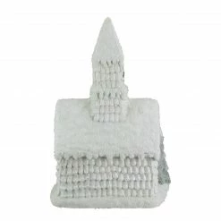 Northlight 20.25" LED Lighted White Glittered Church Christmas Decoration -Northlight Shop northlight q526375 4 32866.1664379672